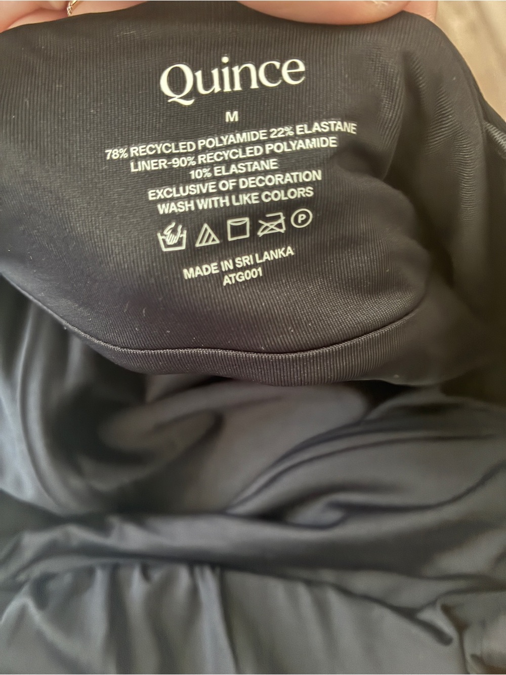Quince Black Italian One-Piece Swimsuit - Picture 4 of 4